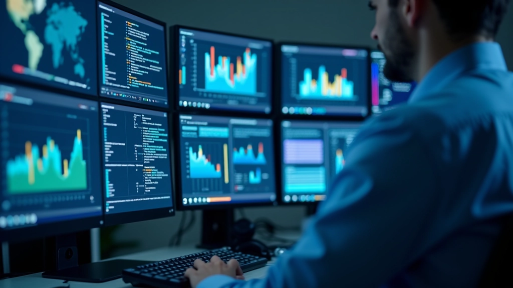 Datenanalyseworkstation mit Fokus auf statistische Auswertungen und Effizienzindikatoren