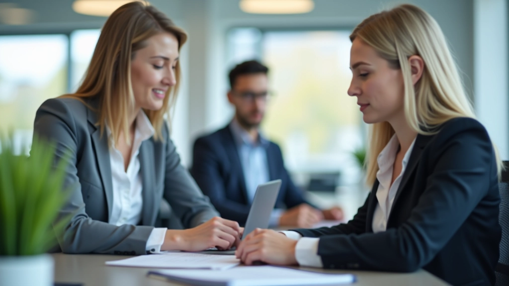 Team von Verwaltungsbeamten arbeitet zusammen an einem modernen, digitalisierten Arbeitsplatz
