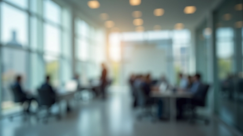 Modernes Bürogebäude mit großen Fenstern und Verwaltungsräumen