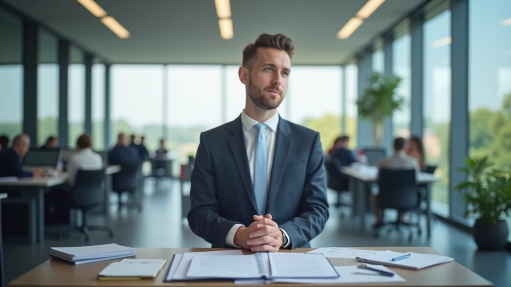 Modernes Büroumfeld mit Fokus auf öffentliche Verwaltung und professionelle Analyse